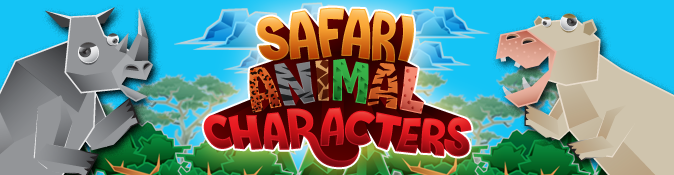 Safari Animal Characters