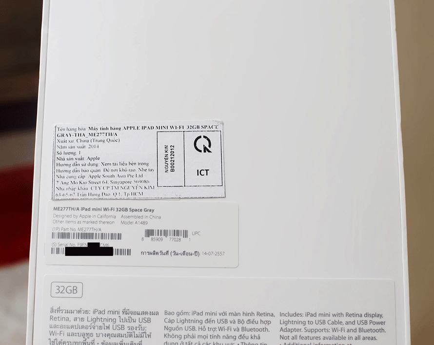 Ipad mini 2 Retina 32gb nguyên seal hộp chưa khui,BH 12 tháng chính hãng giá rẻ - 3
