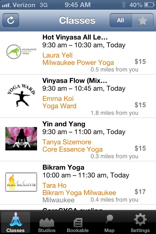 MINDBODY Yoga App