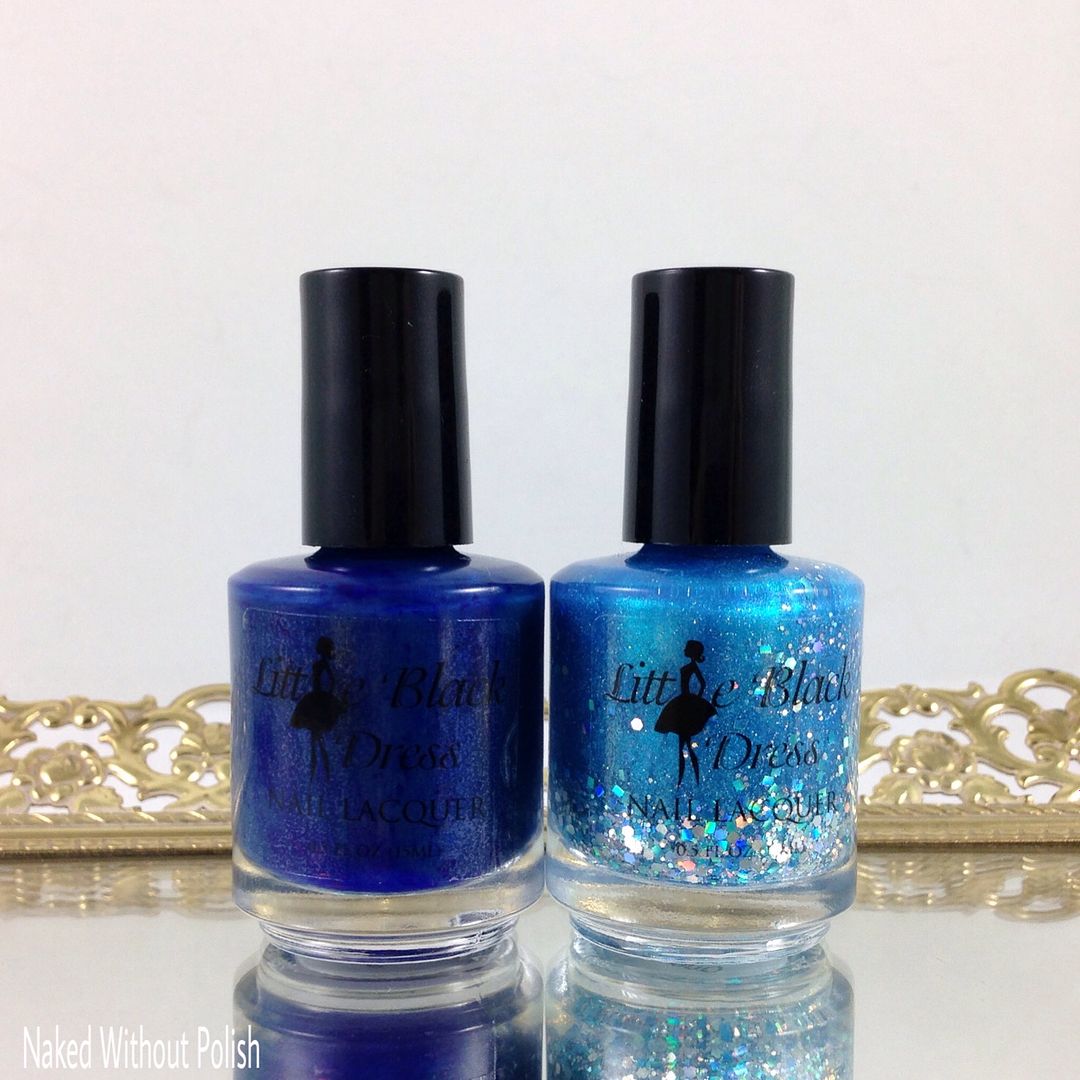 Little Black Dress Nail Polish Prom King and Queen Duo Swatch and Review -  Naked Without Polish
