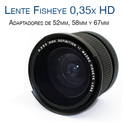 Lente Fisheye 0,35x HD