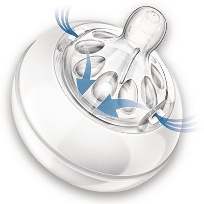 Tetero Avent 4 Oz Nueva Línea Natural Color Azul Mimaitos