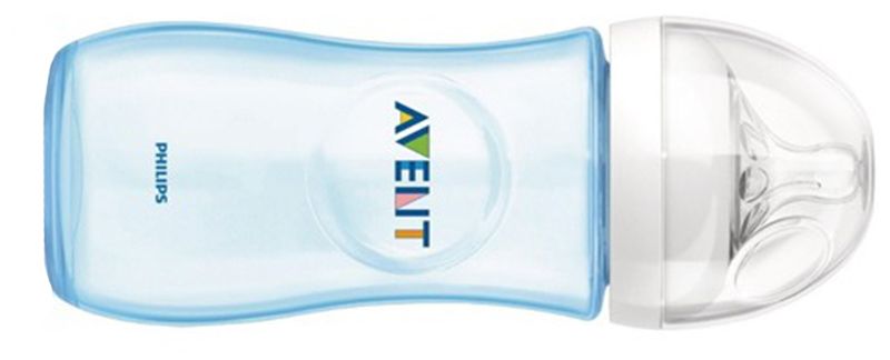 Tetero Avent 4 Oz Nueva Línea Natural Color Azul Mimaitos