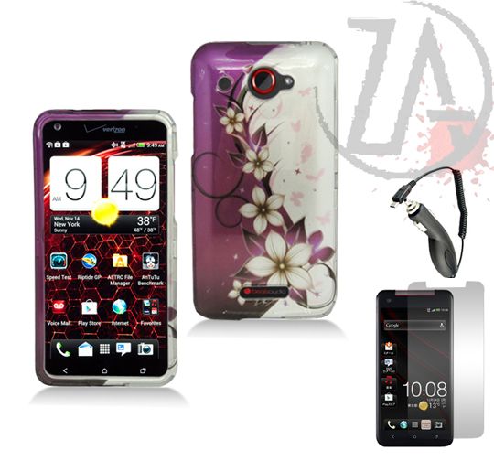 Details about HTC Droid DNA Case Bundle, Black Sparkle Diamond Design ...