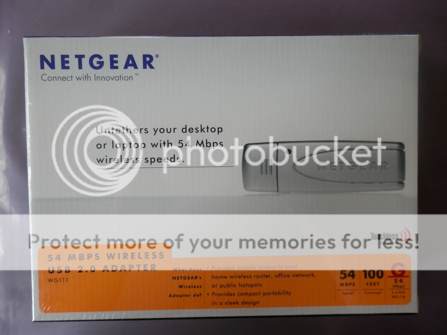 New Netgear WG111 V2 802 11g B G USB 54 Mbps Wireless Network Adapter Windows 7