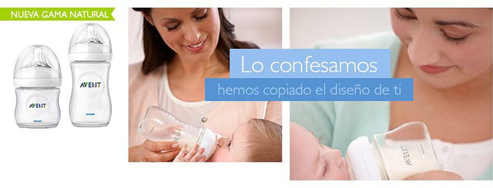 Kit Set De 4 Teteros Avent Linea Natural Gratis Cepillo