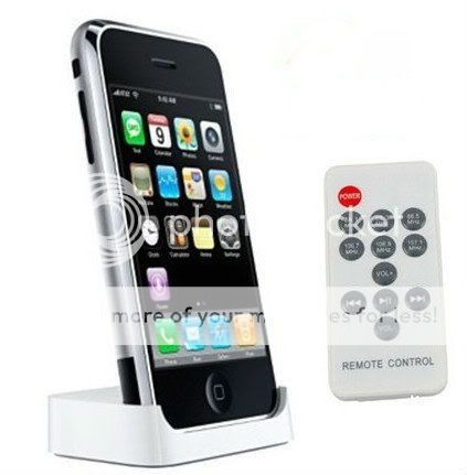 Universal Dock ( does not include iPhone ) 1 x Remote Control